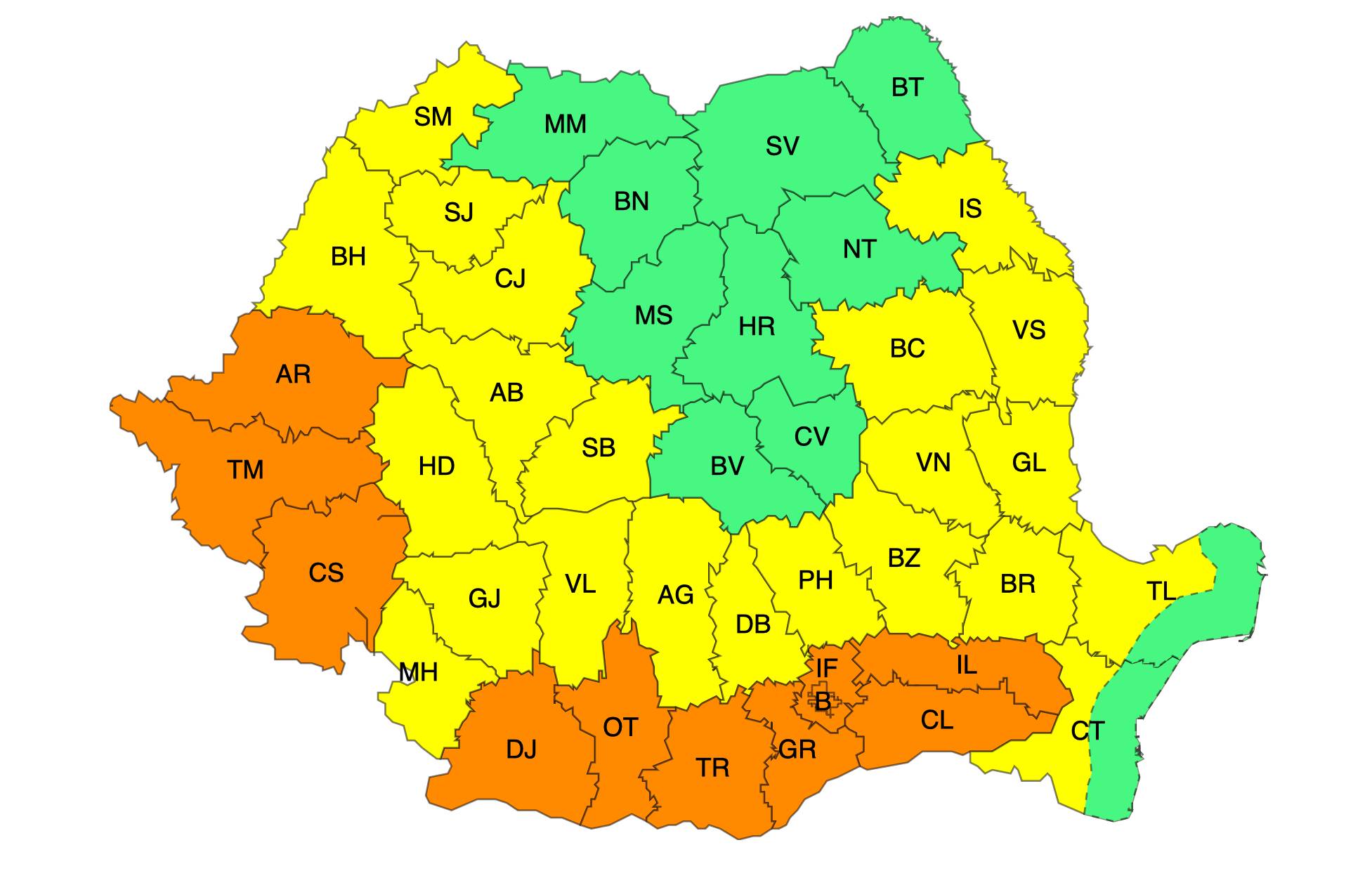 Bacăul intră, din nou, sub avertizare cod galben. Temperaturile vor atinge 36 grade